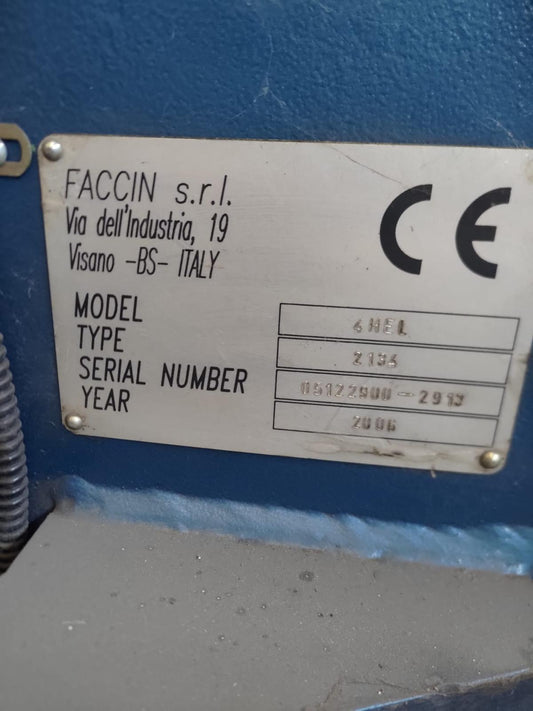 Calandra FACCIN 2100x28mm Usata